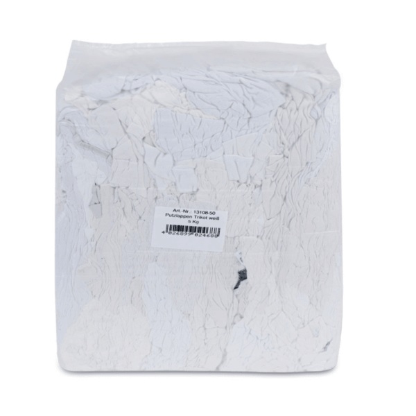 Putzlappen Trikot weiss, 5 kg – Bild 1
