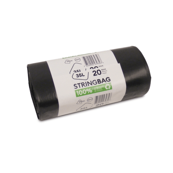 Kehrichtsack 35 Liter, 0,030 mm Verschlussband – Bild 1