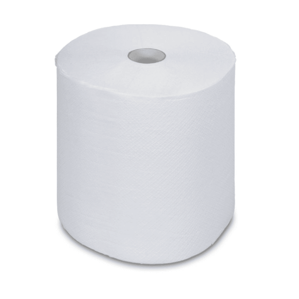 Handtuchrolle weiss, 2-lagig, 21 cm x ca. 130 m – Bild 1