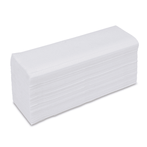 Falthandtuch Z-Falz hochweiss, 2-lagig, ca. 24 x 24 cm – Bild 1