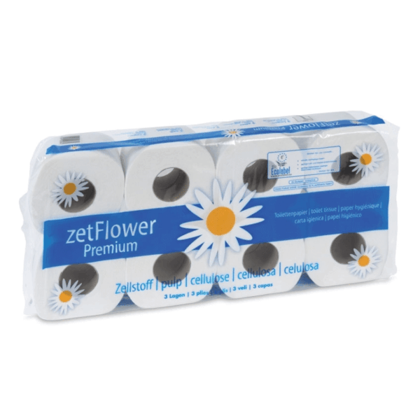 WC-Papier Kleinrolle, hochweiss, 3-lagig, ca. 250 Blatt – Bild 1