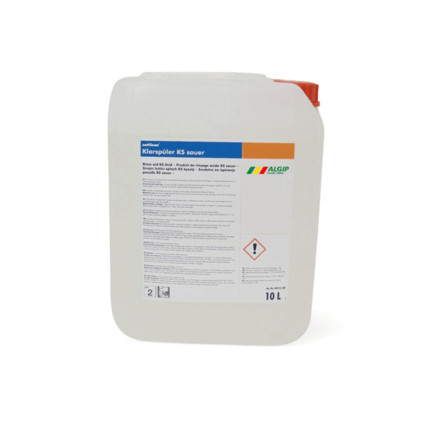 Klarspüler KS sauer, 10 Lt. Kanister pH2 – Bild 1