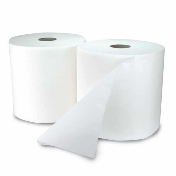 Multiclean® maxi premium 2 Putztuchrolle, weiss, 2-lagig, ca. 1000 Abrisse – Bild 1